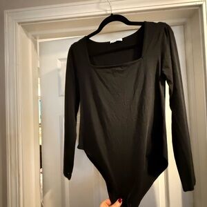 Black Long Sleeve Bodysuit